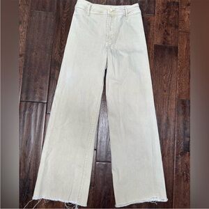 Miou Muse Cream Wide-Leg Women's Jeans